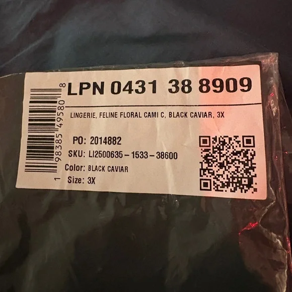 Savage X Fenty Feline Floral Cami 3X - Picture 8 of 8